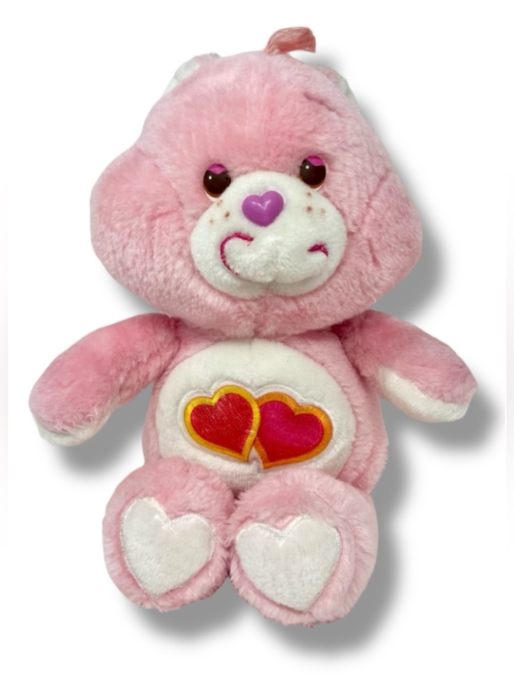 Care Bear Love-A-Lot Pink Bear Vintage 1983 Kenner Plush Stuffed Animal Soft Toy